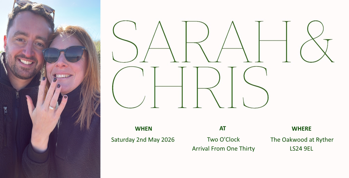 Wedding invitation and details