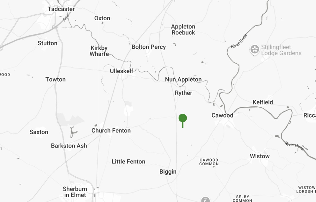 Map showing directions to The Oakwood at Ryther